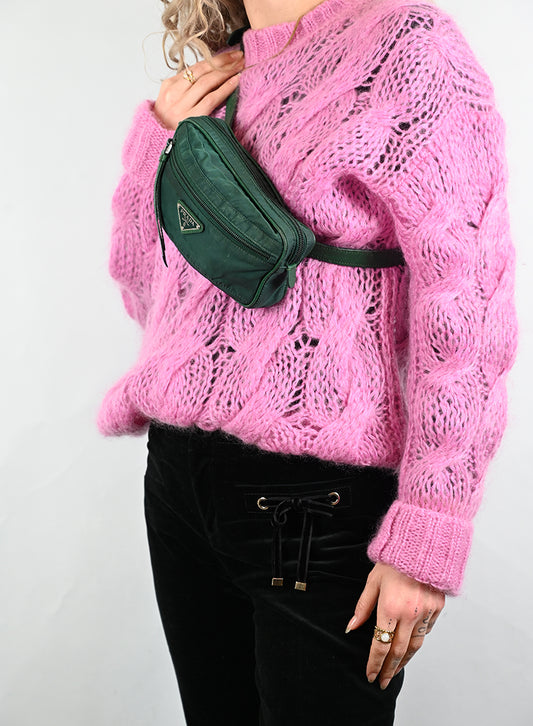 Prada Marsupio in Re-nylon verde