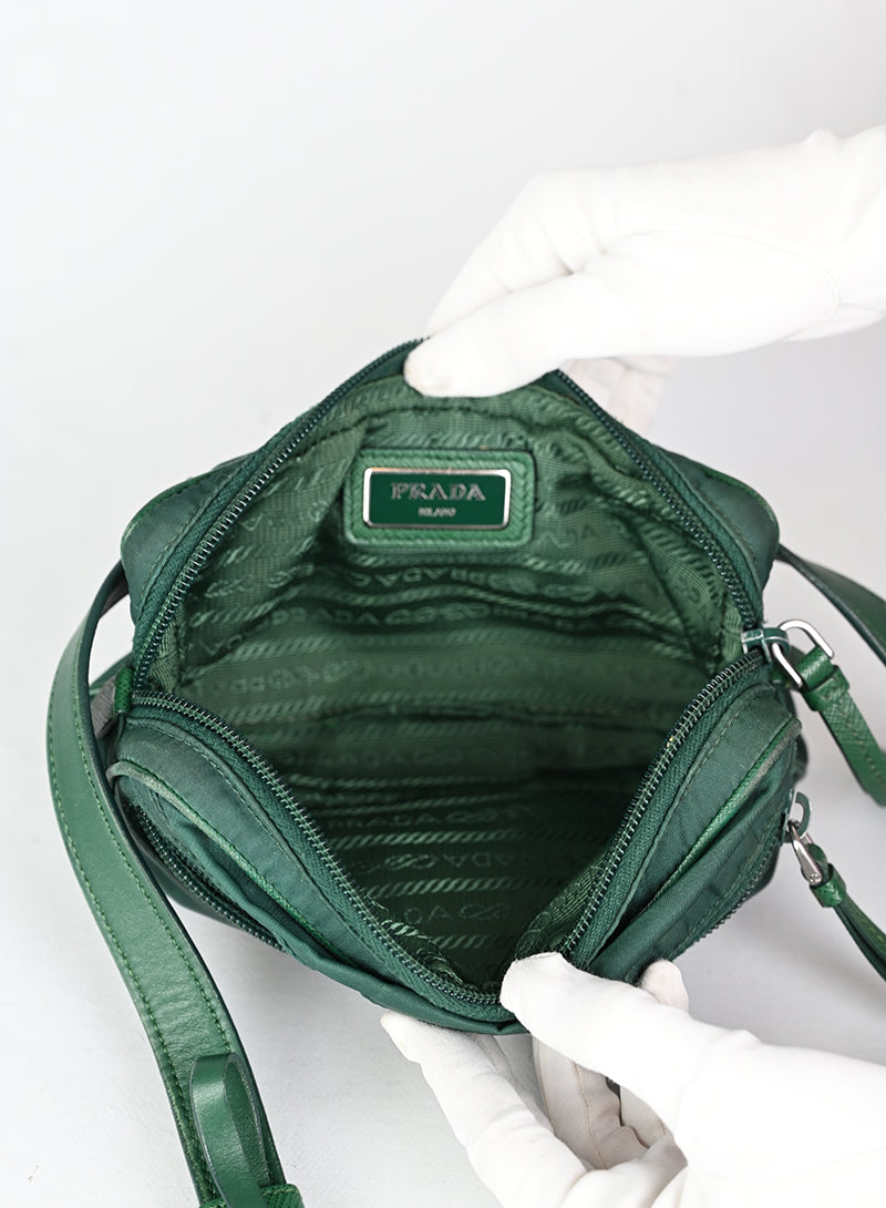 Prada Marsupio in Re-nylon verde