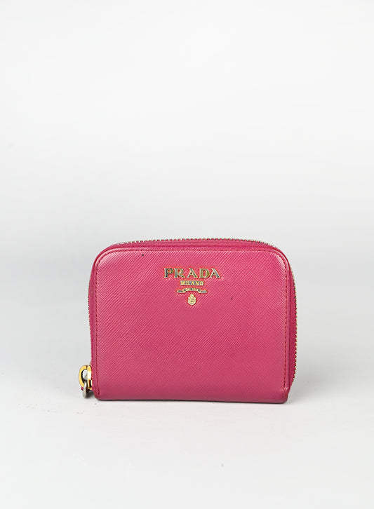 Prada Portafogli piccolo in pelle rosa