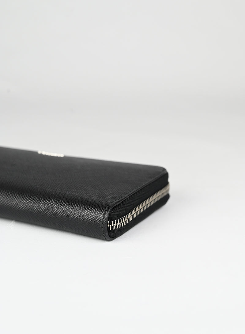 Prada Portafogli in pelle Saffiano nera