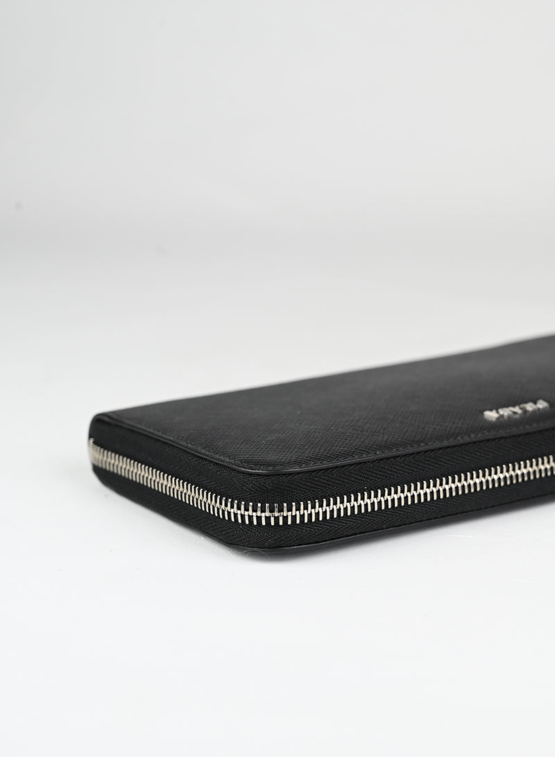 Prada Portafogli in pelle Saffiano nera