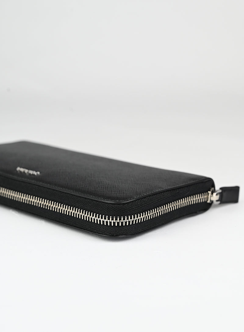 Prada Portafogli in pelle Saffiano nera