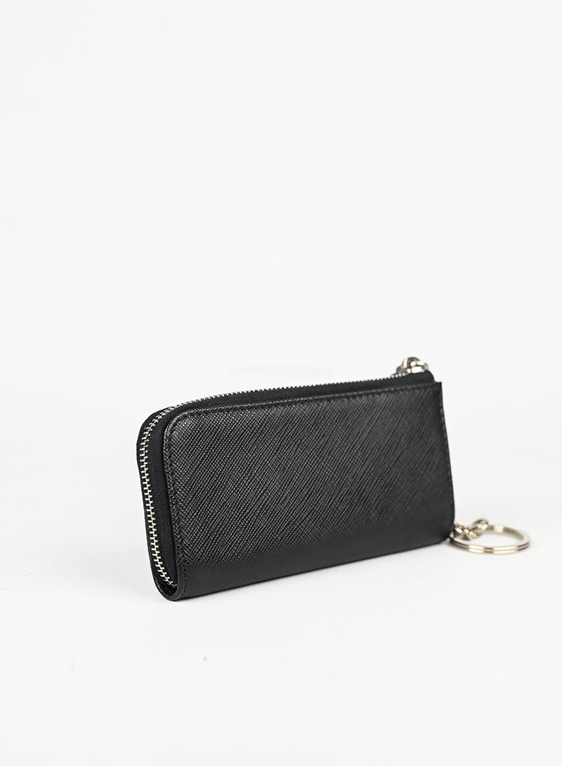 Prada Portachiavi in pelle Saffiano nera – lesleyluxuryvintage