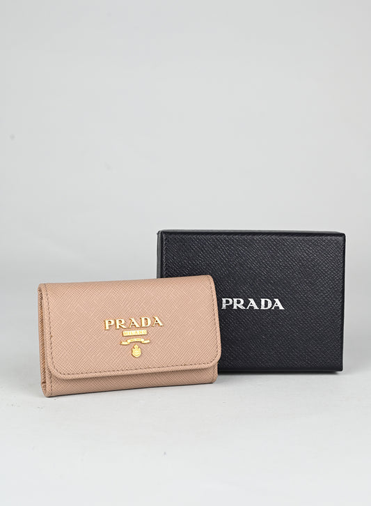 Prada Portachiavi in Saffiano rosa