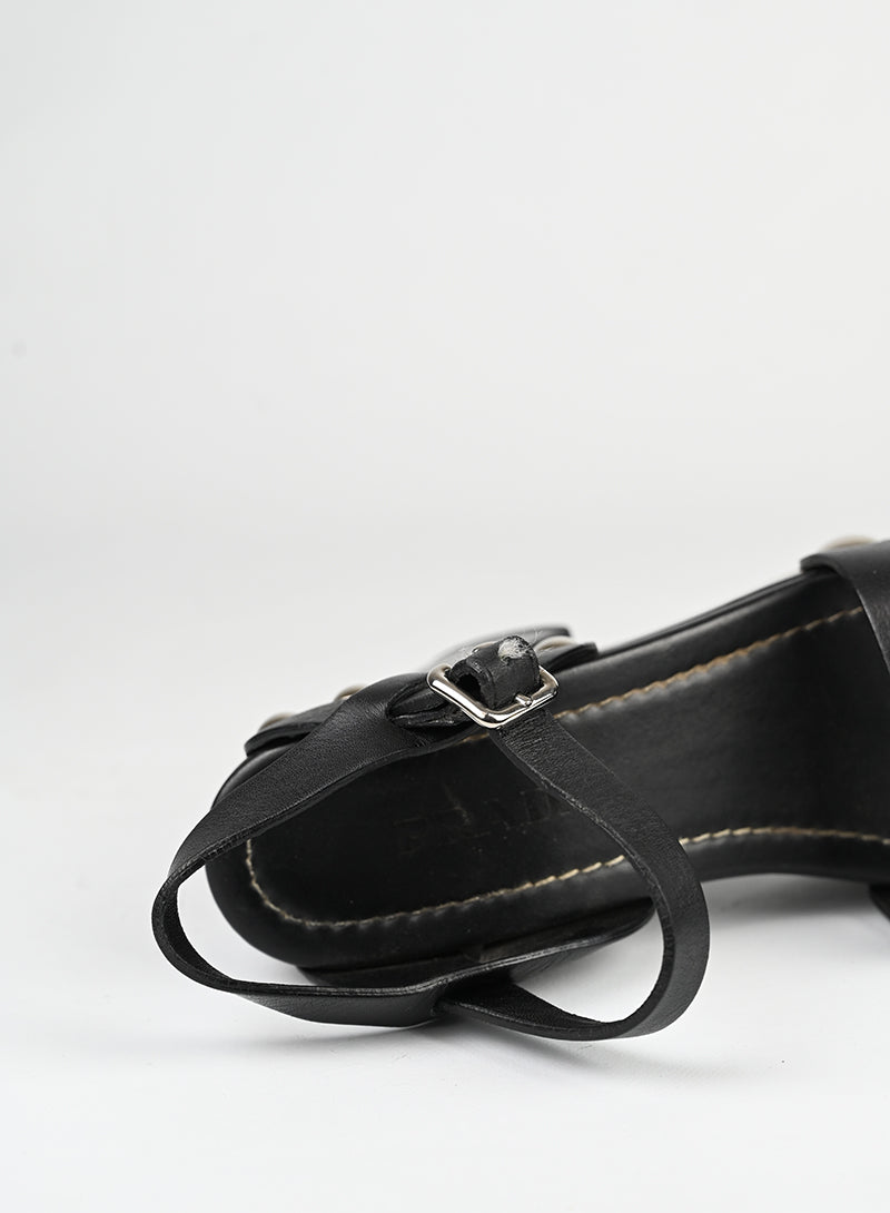 Prada Sandali in pelle nera - N. 36 -  lesleyluxuryvintage