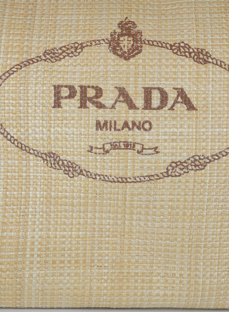 Prada Shopper in paglia beige