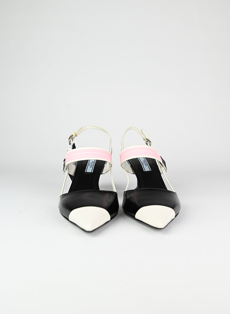 Prada Slingback nere e bianche - N. 39