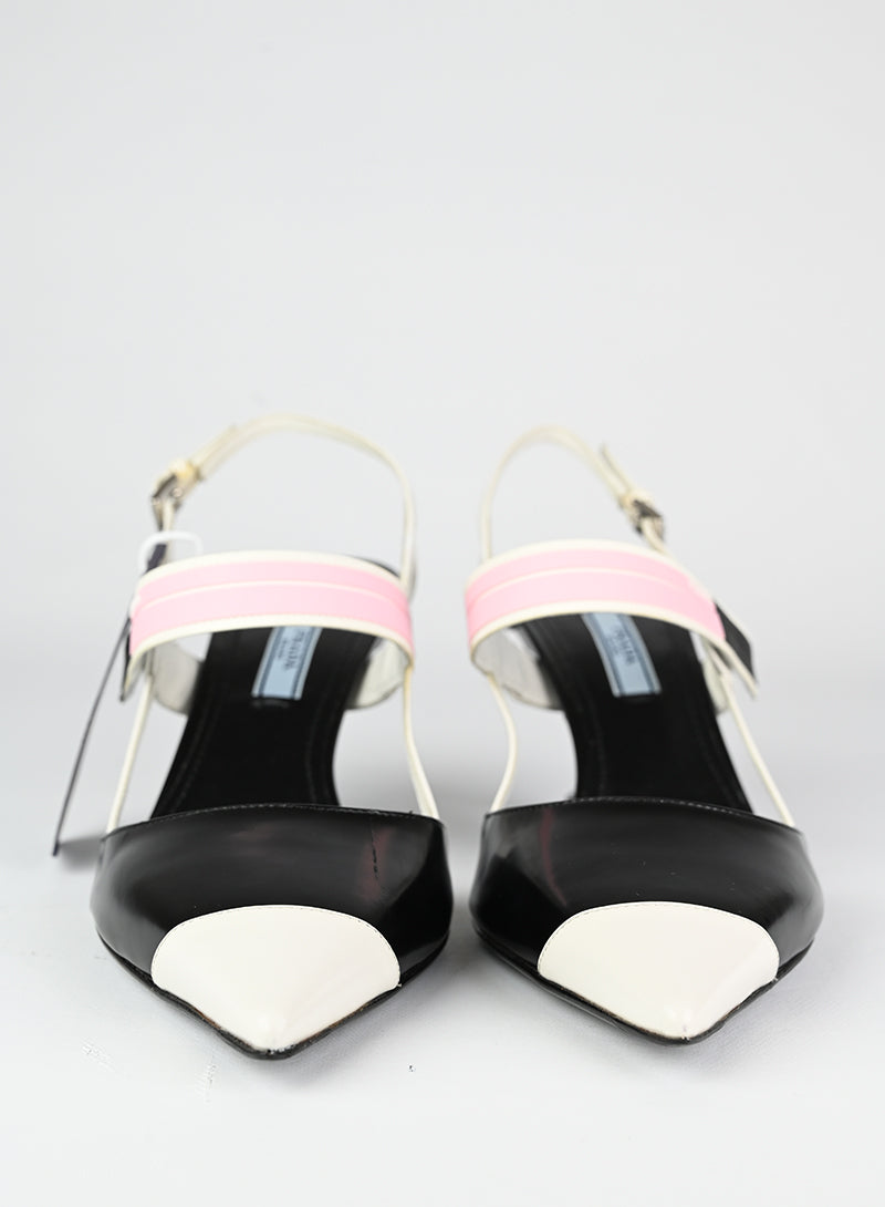 Prada Slingback nere e bianche - N. 39