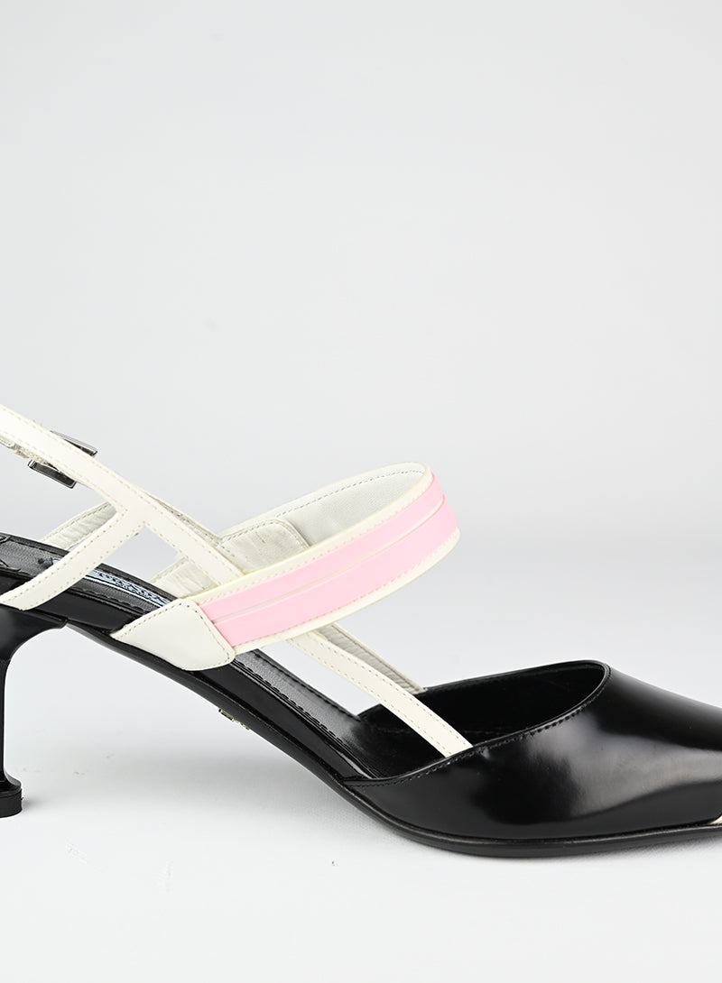 Prada Slingback nere e bianche - N. 39