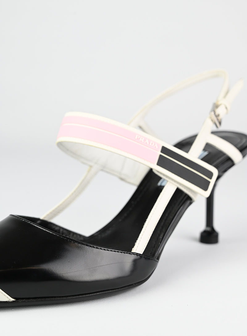 Prada Slingback nere e bianche - N. 39