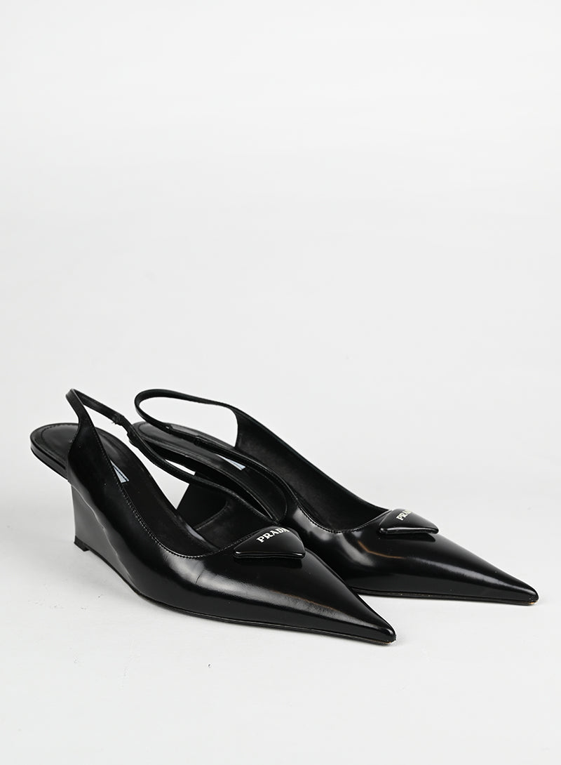 Prada Slingback in pelle nera - N. 39