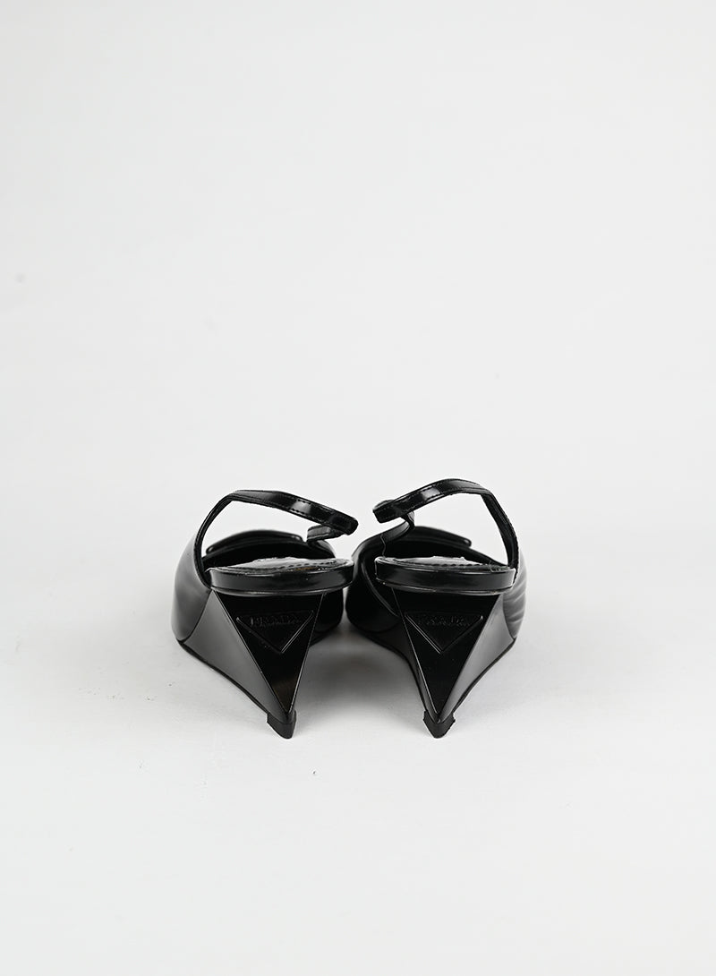 Prada Slingback in pelle nera - N. 39