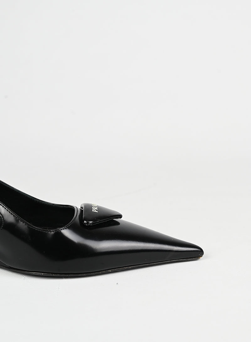 Prada Slingback in pelle nera - N. 39