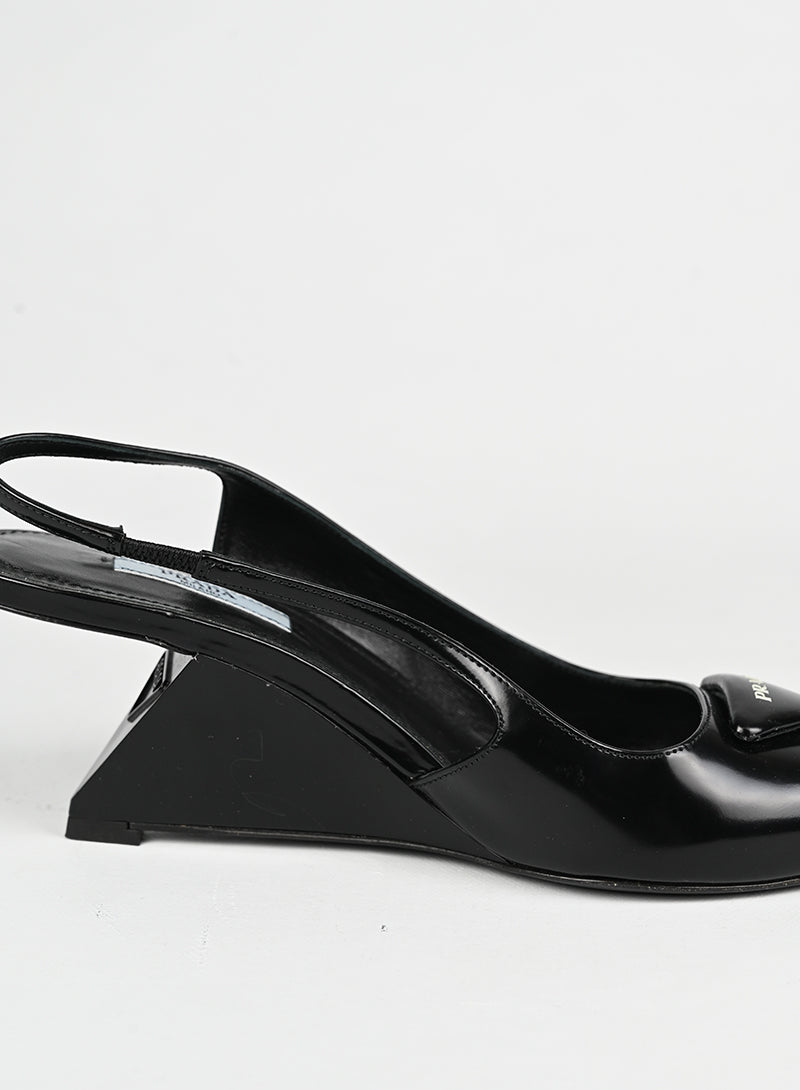 Prada Slingback in pelle nera - N. 39