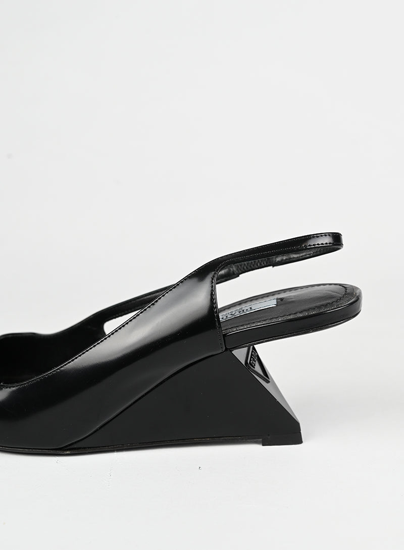 Prada Slingback in pelle nera - N. 39