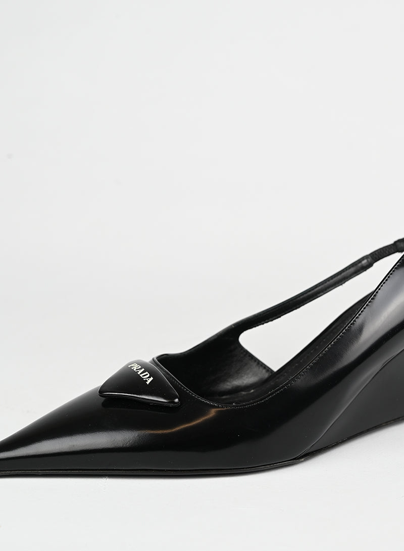 Prada Slingback in pelle nera - N. 39