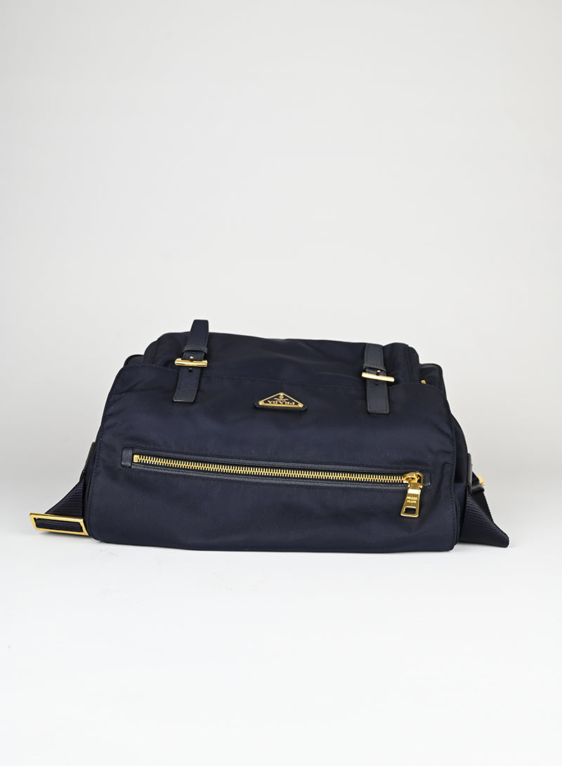 Prada Borsa in Re-Nylon blu