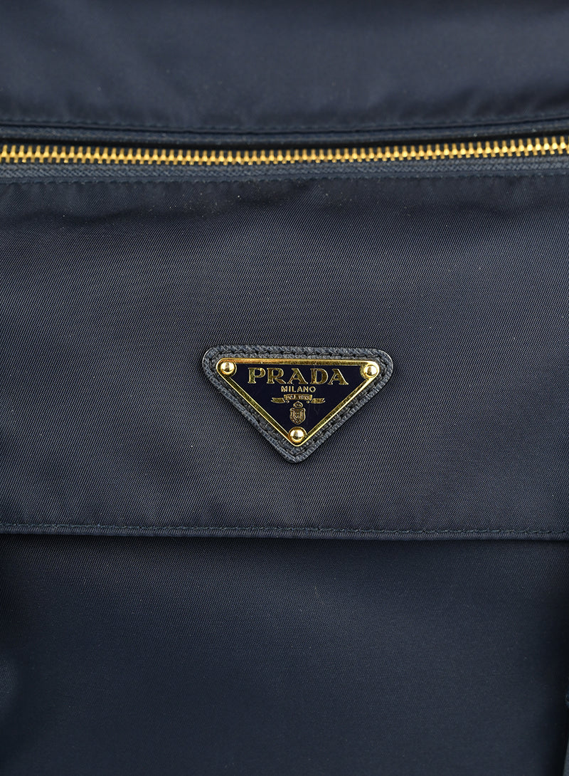 Prada Borsa in Re-Nylon blu