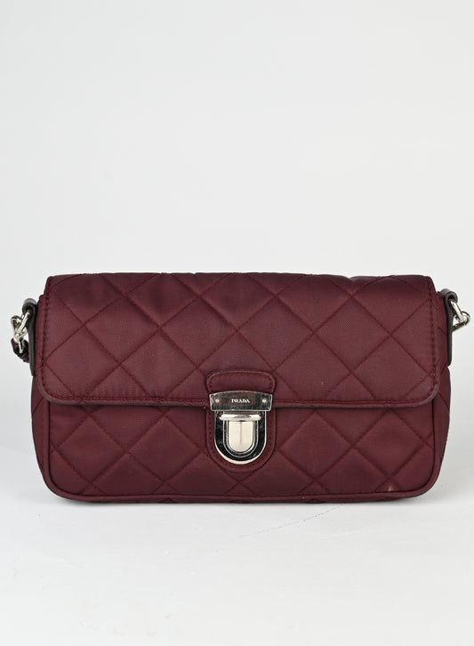 Prada Borsa in Re-nylon bordeaux