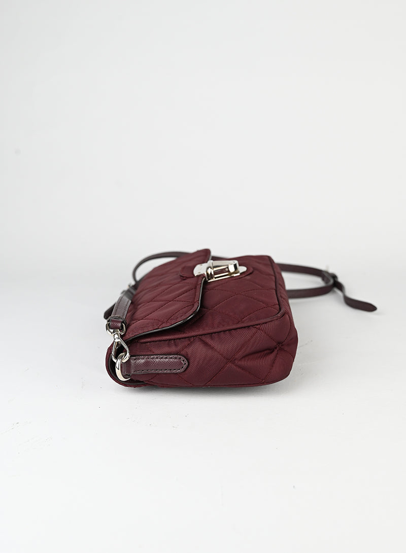 Prada Borsa in Re-nylon bordeaux