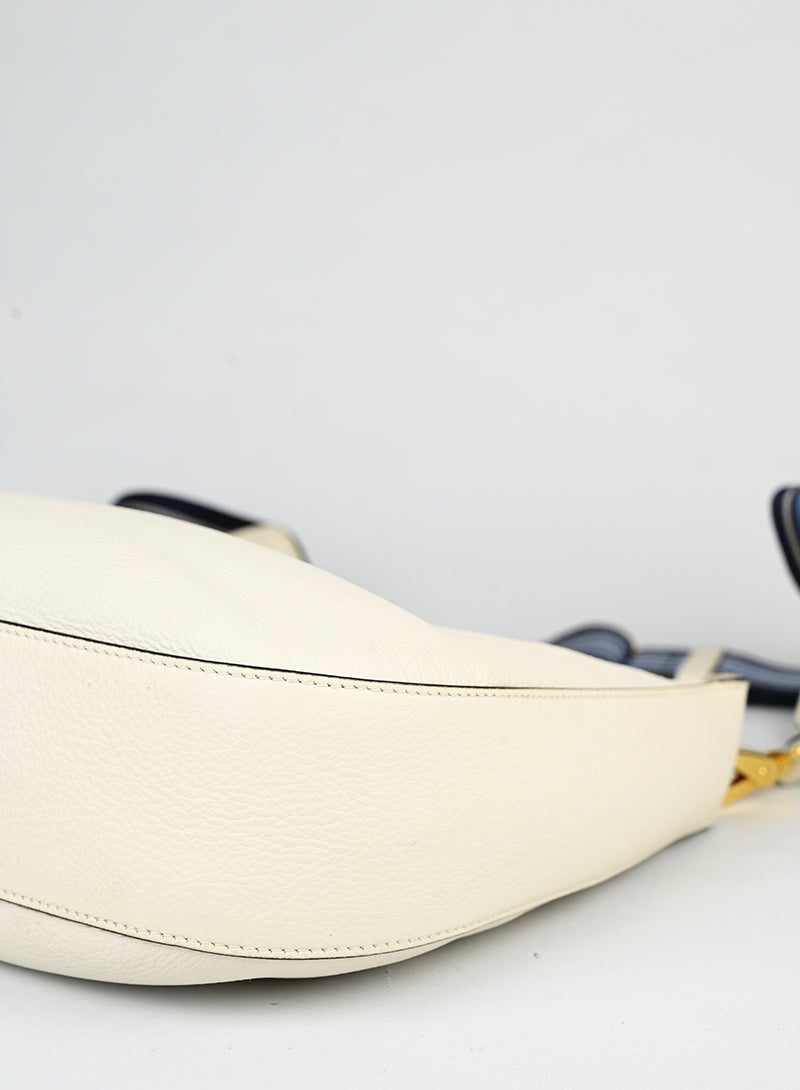 Prada in pelle martellata bianca -  lesleyluxuryvintage