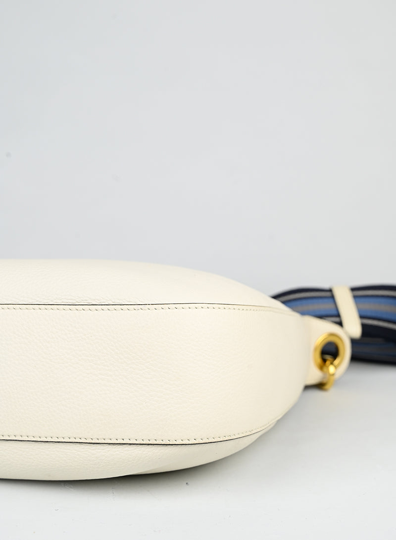 Prada in pelle martellata bianca -  lesleyluxuryvintage