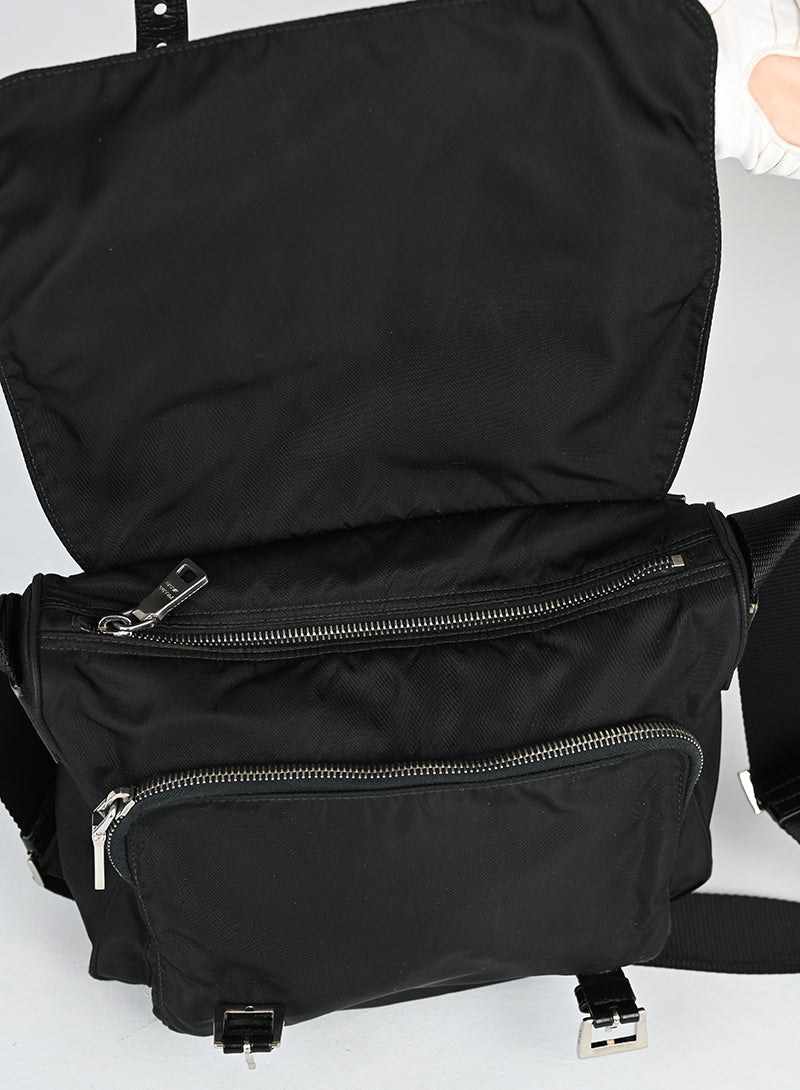 Prada Borsa in Re-nylon nera