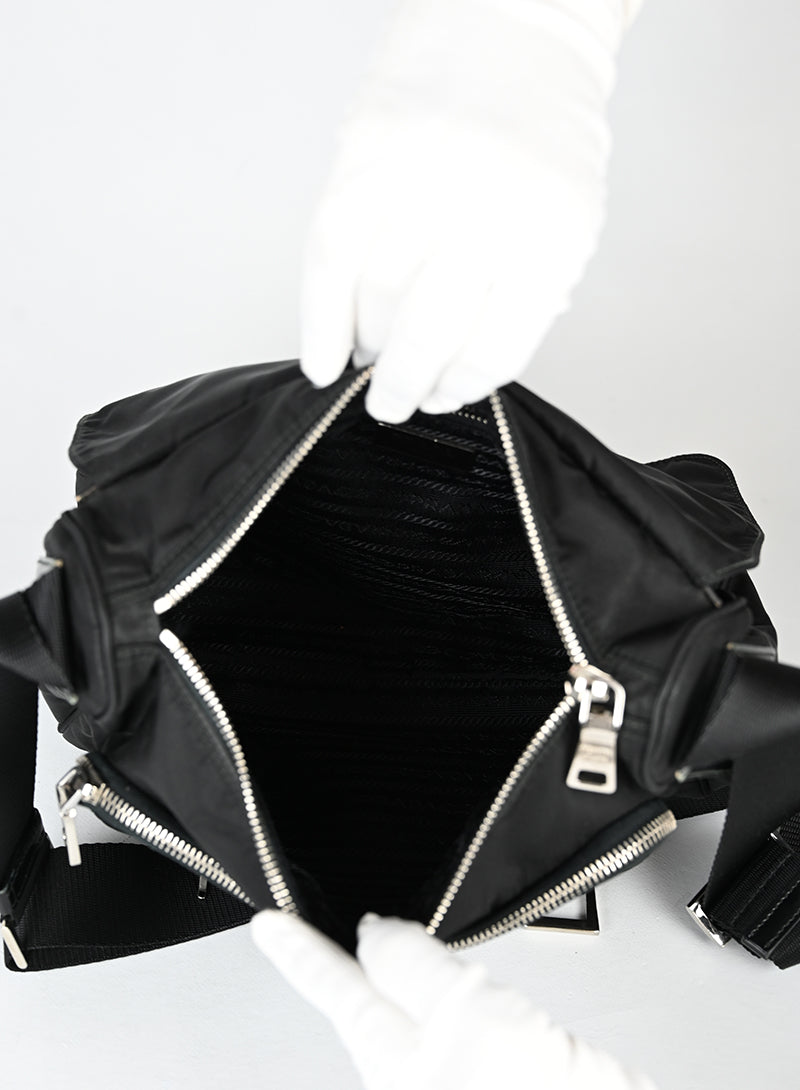 Prada Borsa in Re-nylon nera