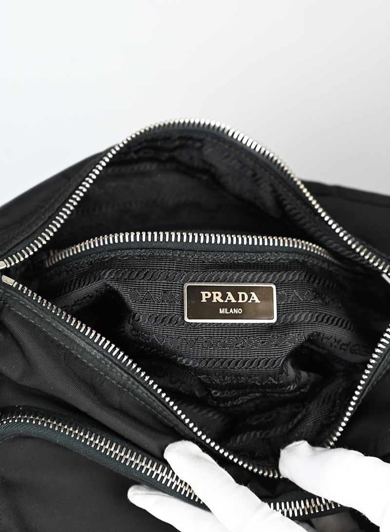 Prada Borsa in Re-nylon nera