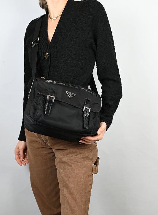 Prada Borsa in Re-nylon nera