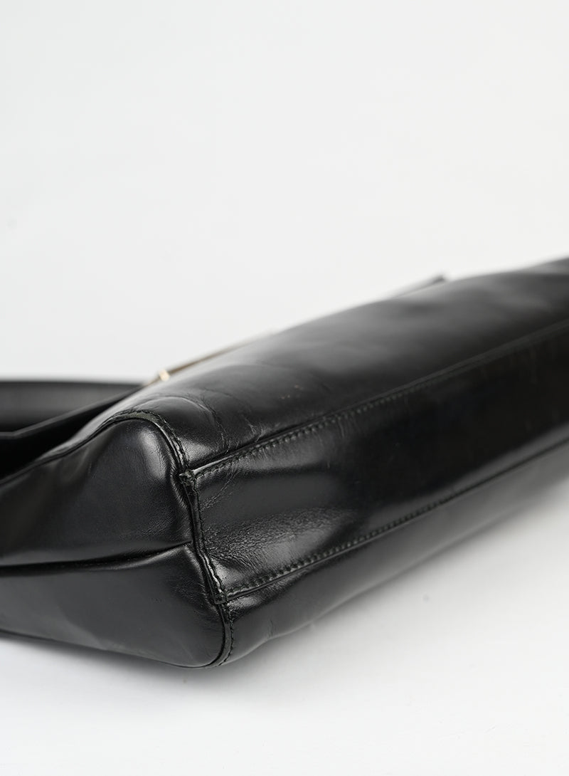 Prada Borsa in pelle spazzolata nera -  lesleyluxuryvintage