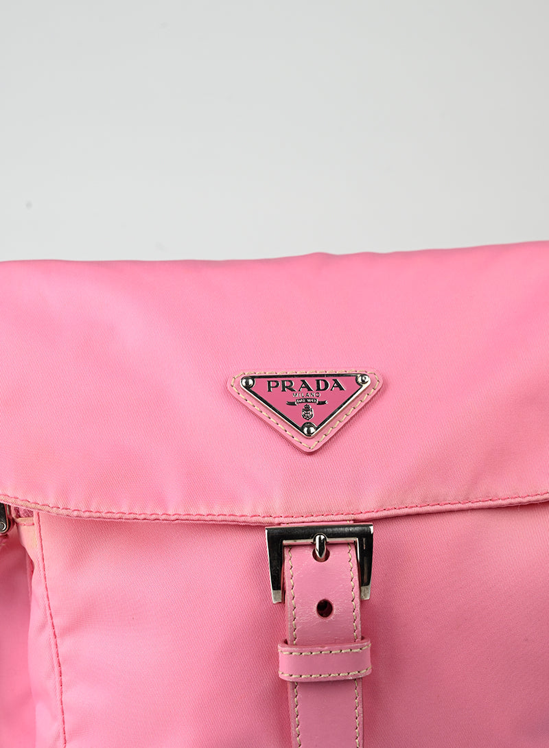 Prada Borsa in Re-nylon rosa