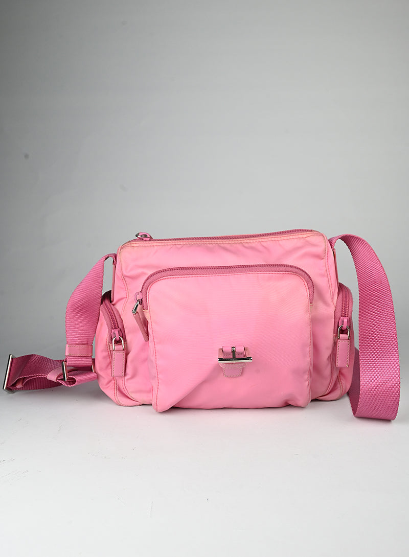 Prada Borsa in Re-nylon rosa