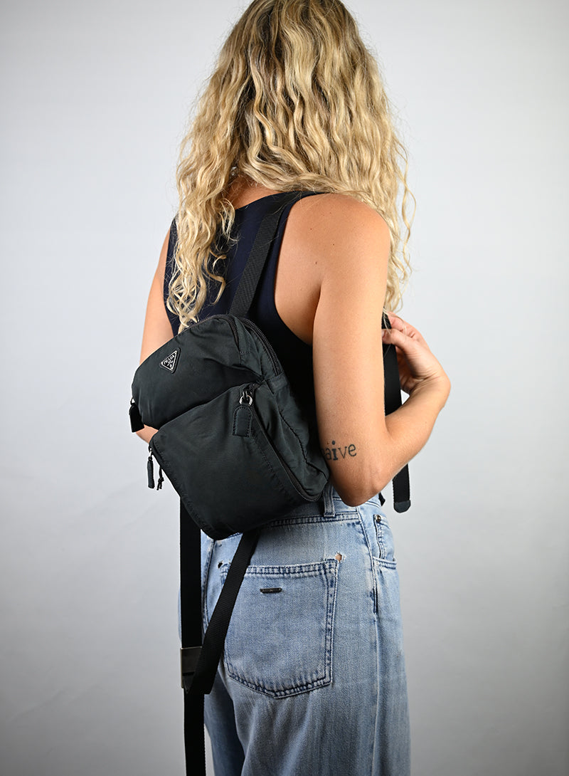 Prada Zaino Re-Nylon Blu