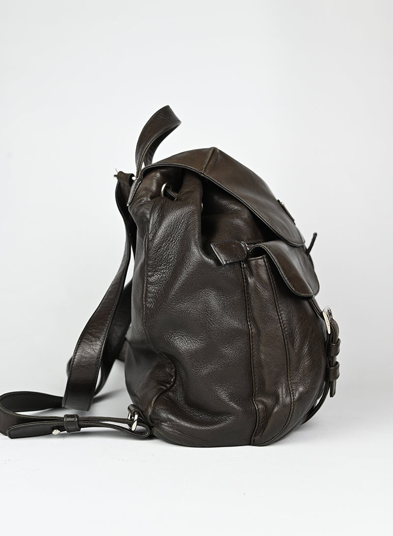 Prada Zaino in pelle marrone -  lesleyluxuryvintage