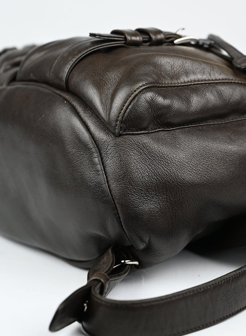 Prada Zaino in pelle marrone -  lesleyluxuryvintage