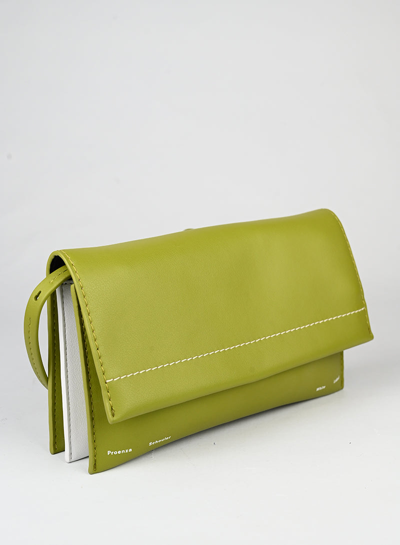 Proenza Schouler Borsa in pelle verde oliva -  lesleyluxuryvintage