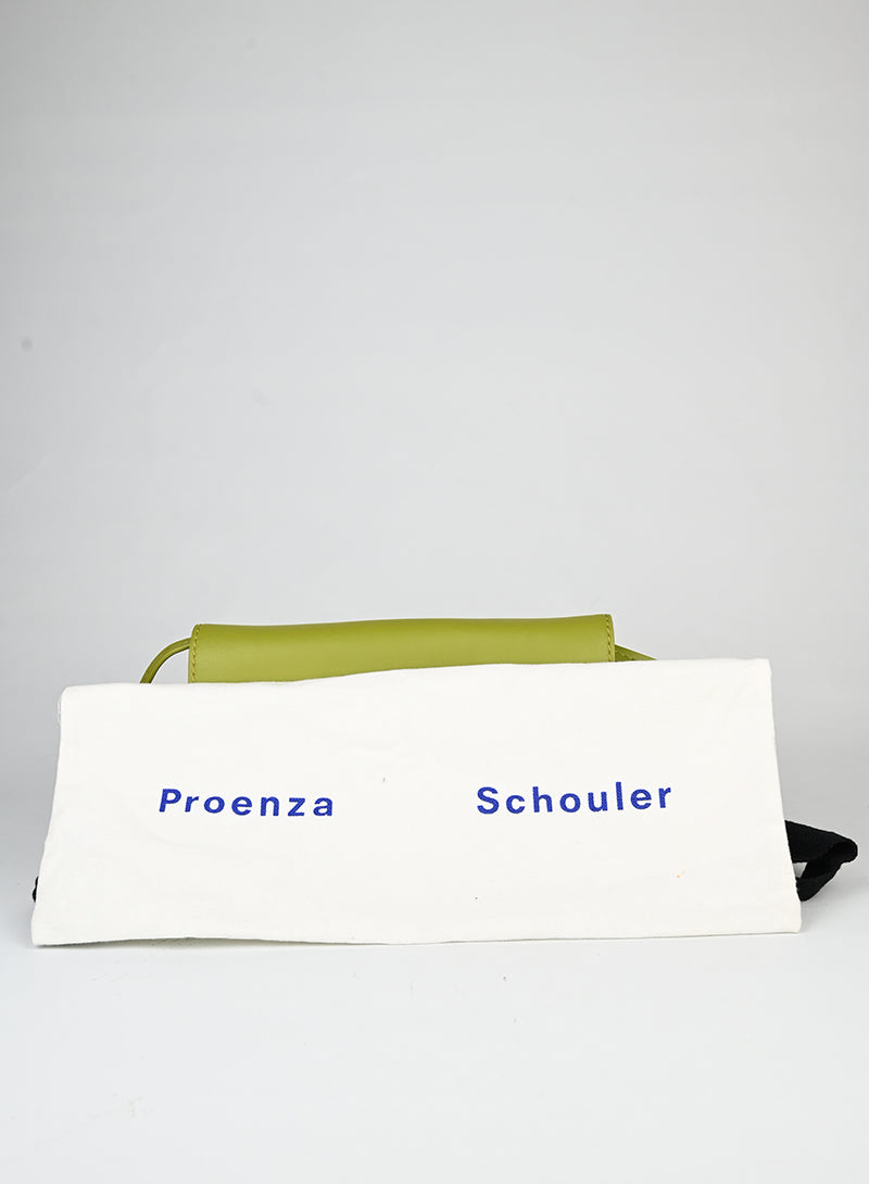 Proenza Schouler Borsa in pelle verde oliva -  lesleyluxuryvintage
