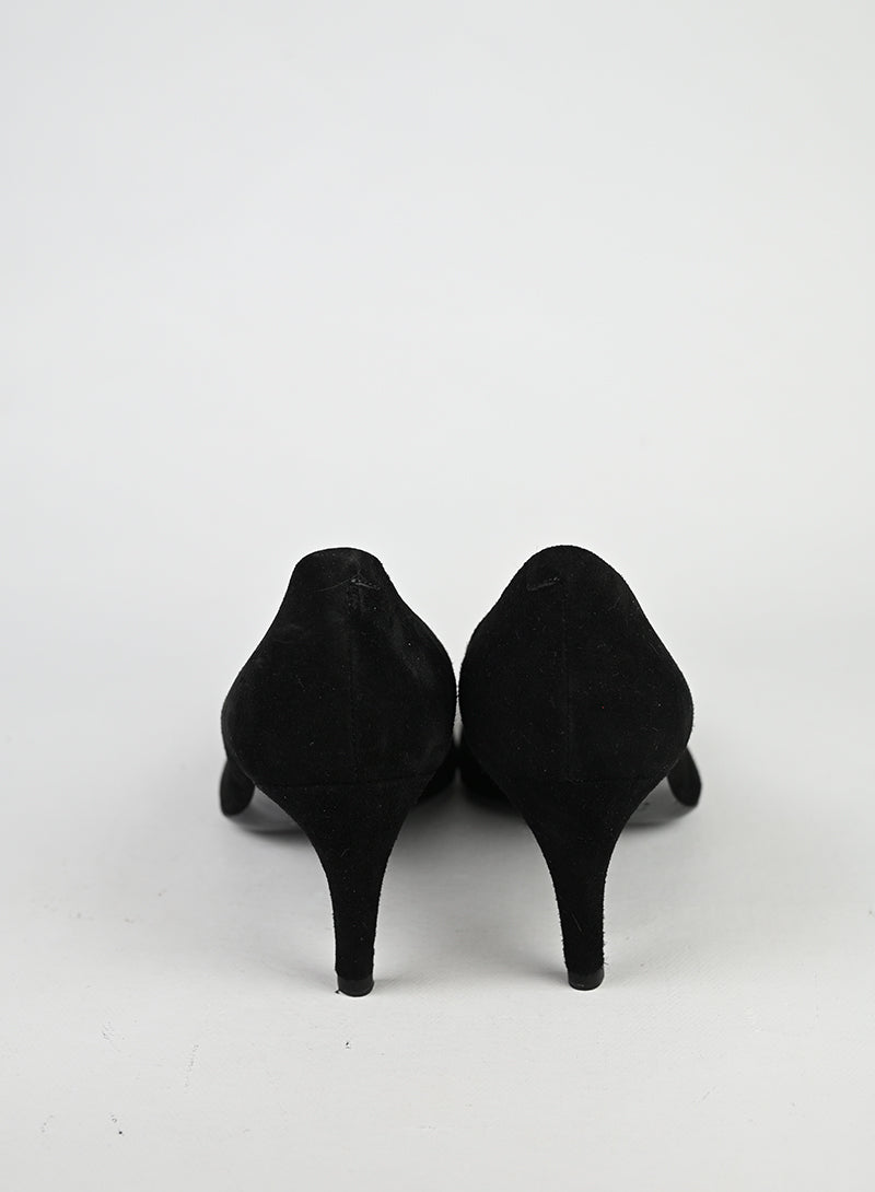Roger Vivier Décolleté Suede Nero - N. 38 ½