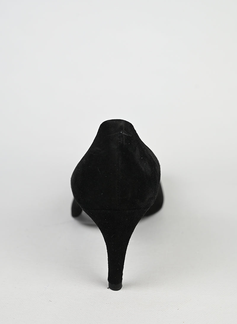 Roger Vivier Décolleté Suede Nero - N. 38 ½