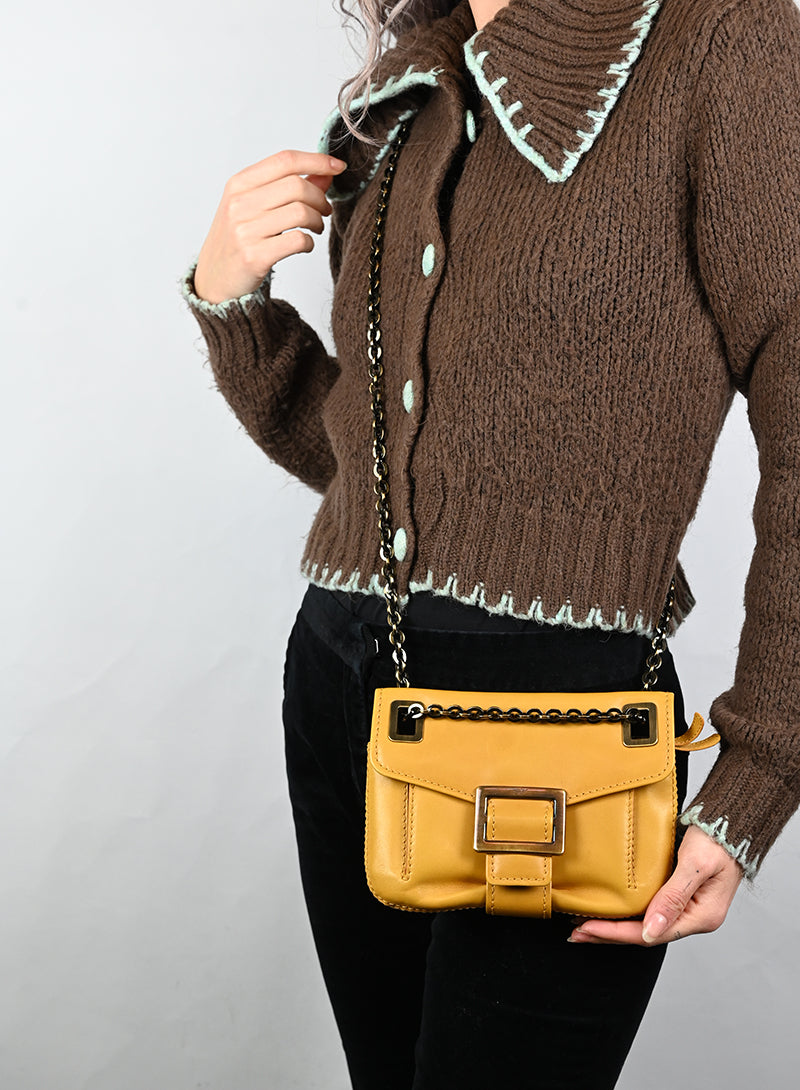 Roger Vivier Borsa in pelle ocra