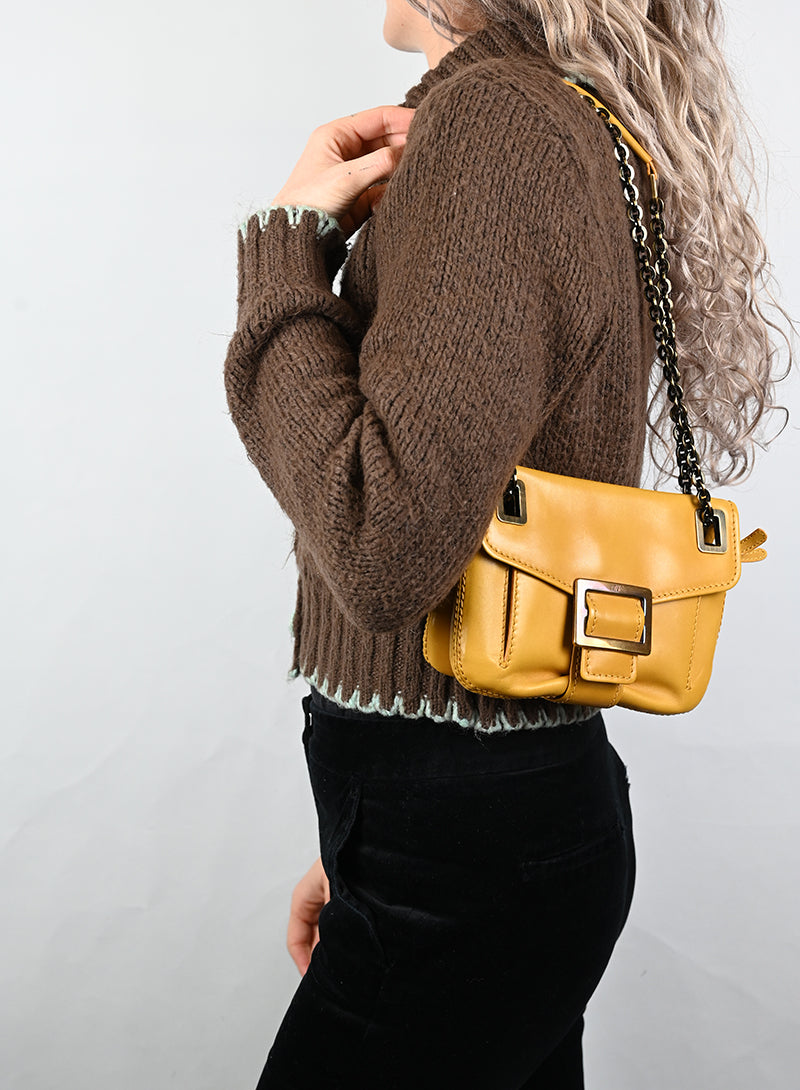 Roger Vivier Borsa in pelle ocra