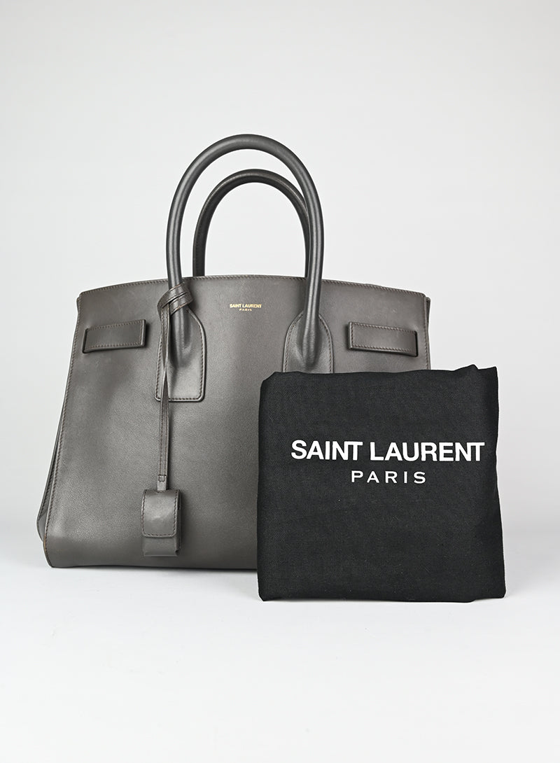 Saint Laurent Borsa Sac de Jour media grigia