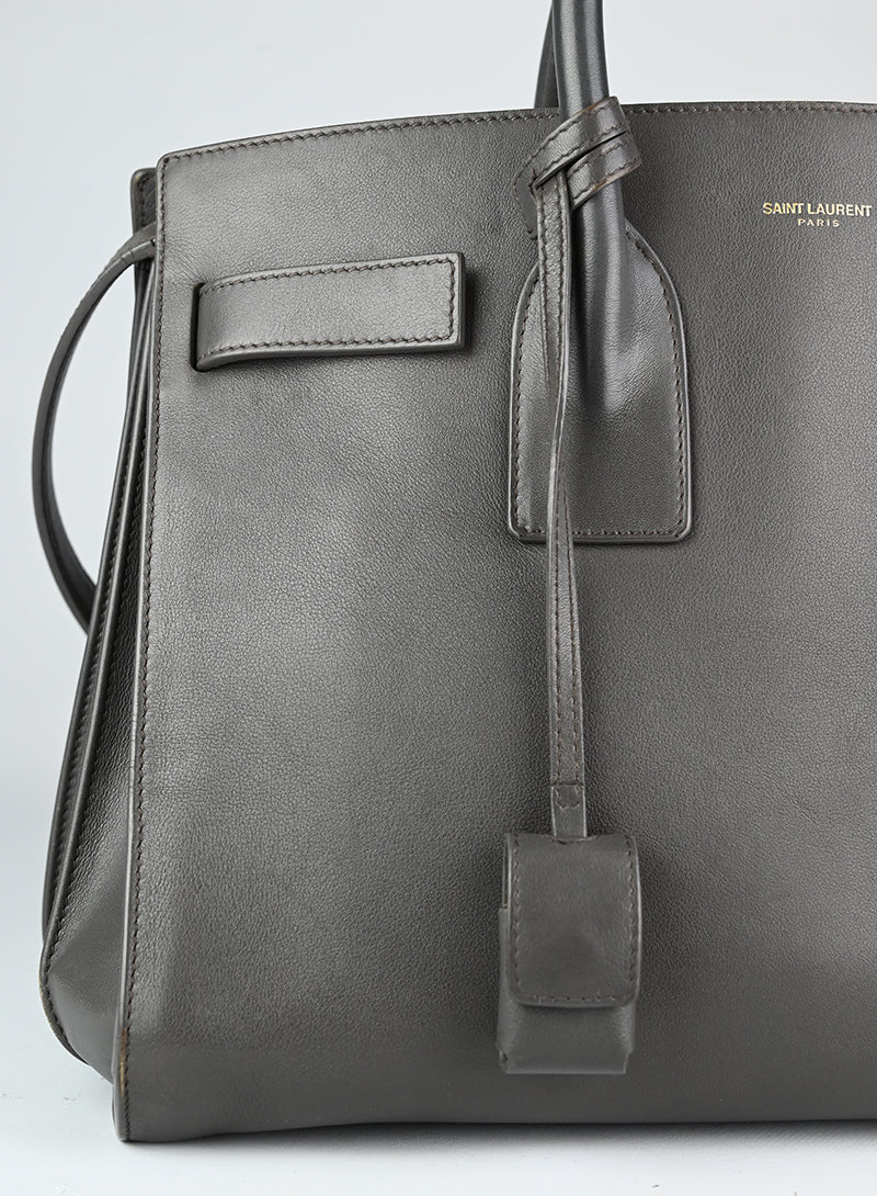 Saint Laurent Borsa Sac de Jour media grigia