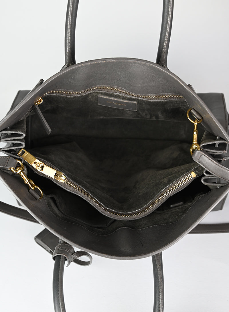 Saint Laurent Borsa Sac de Jour media grigia