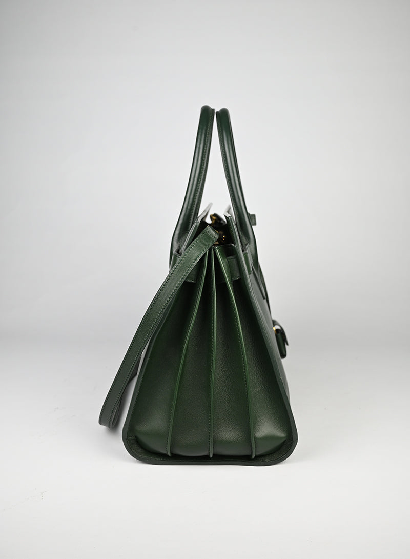 Saint Laurent Sac de Jour Pelle Verde