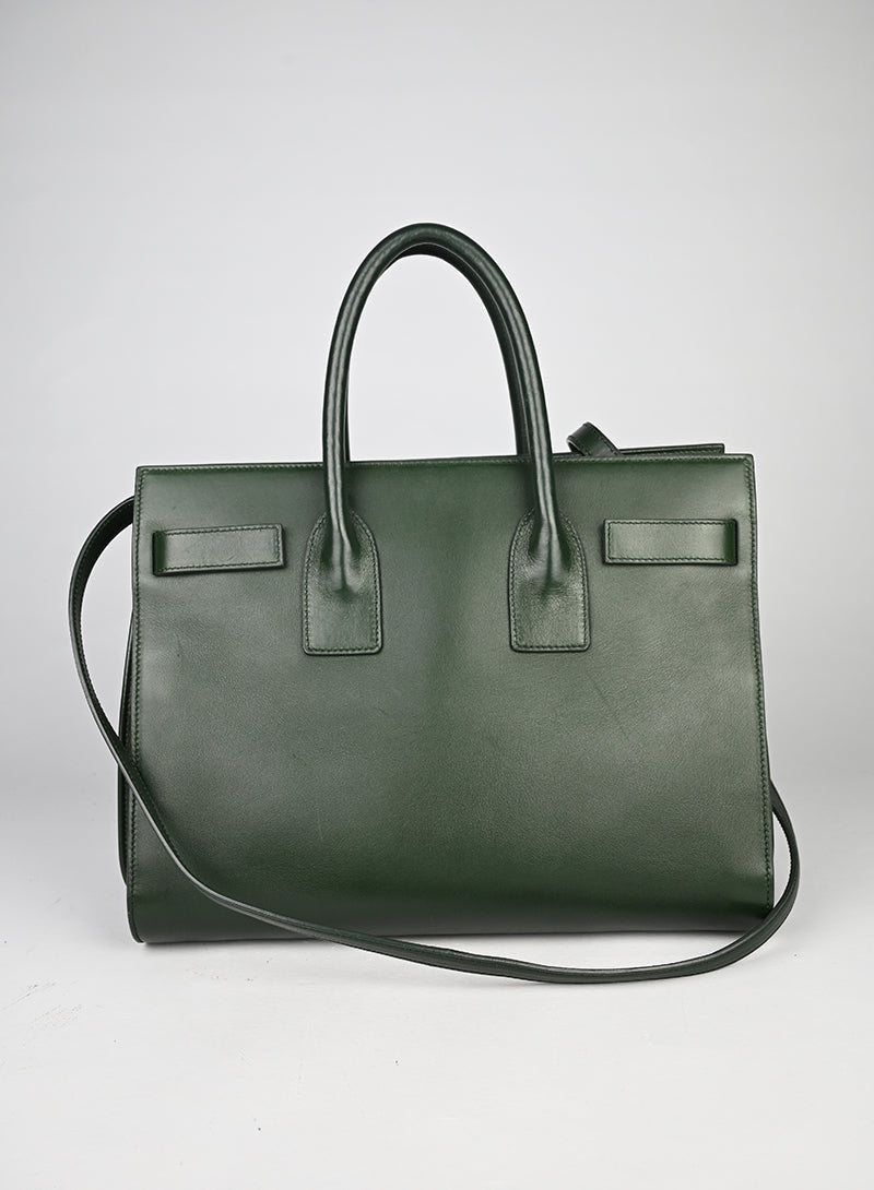 Saint Laurent Sac de Jour Pelle Verde