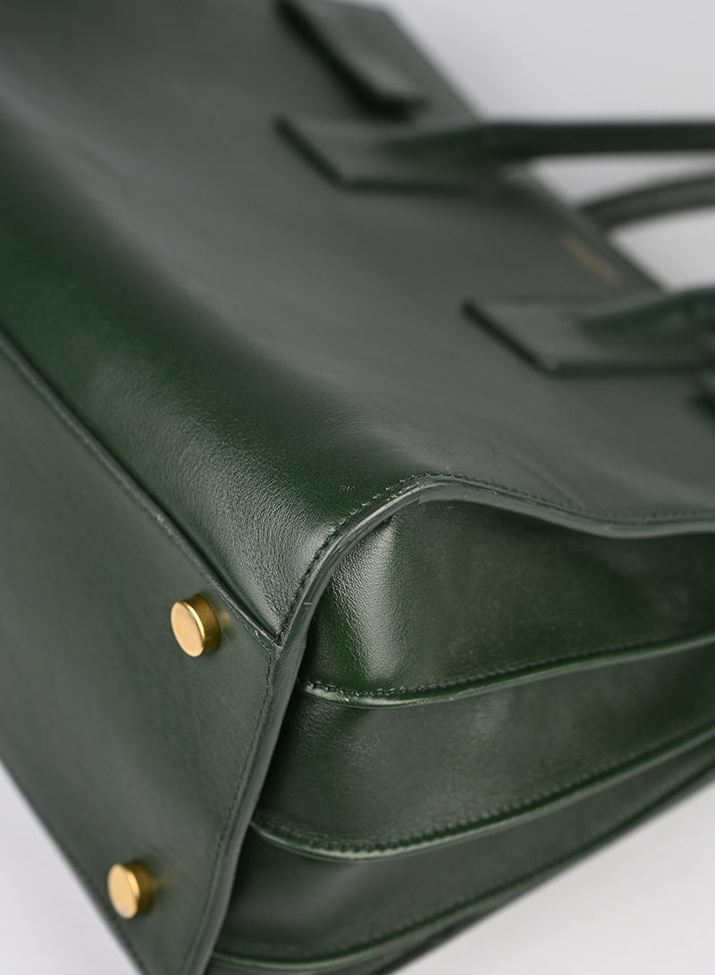 Saint Laurent Sac de Jour Pelle Verde