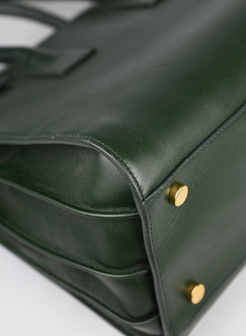 Saint Laurent Sac de Jour Pelle Verde