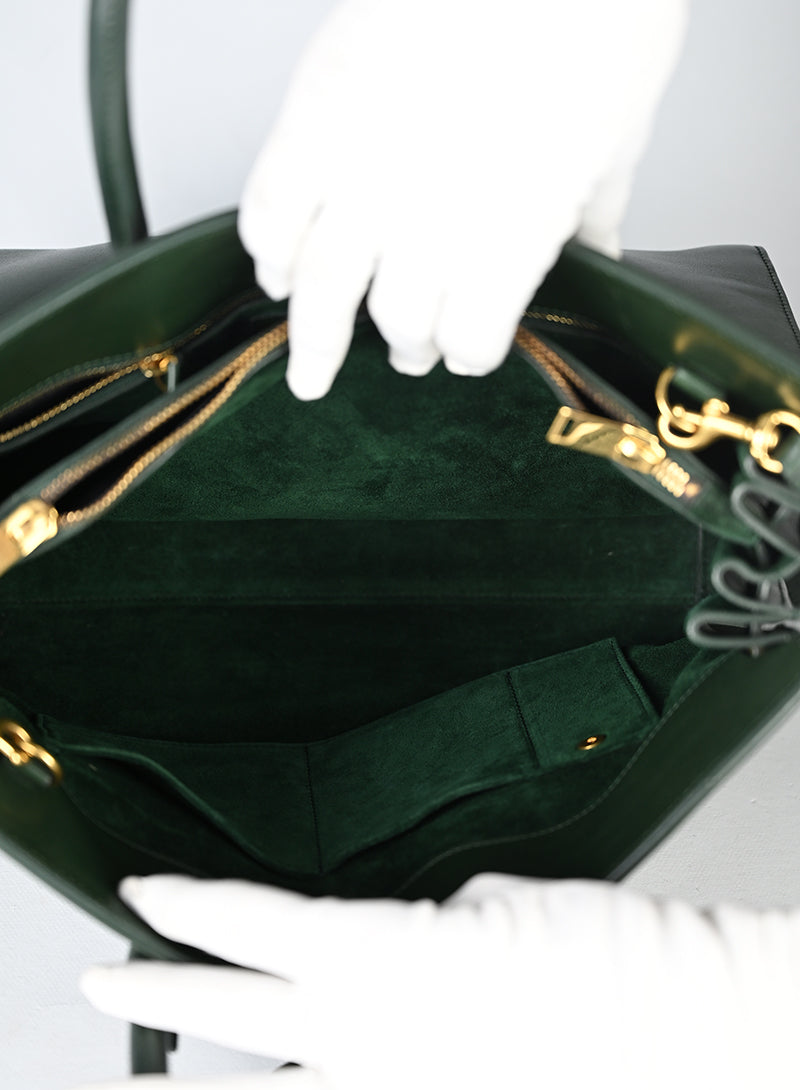 Saint Laurent Sac de Jour Pelle Verde